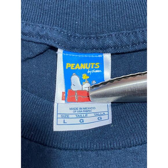 Peanuts Fourth of July Independence Day Navy Blue T-shirt Size Large - Picture 4 of 10
